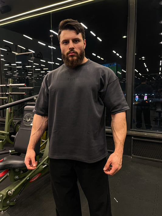Oversized T-Shirt Cropped Fit (Grey)