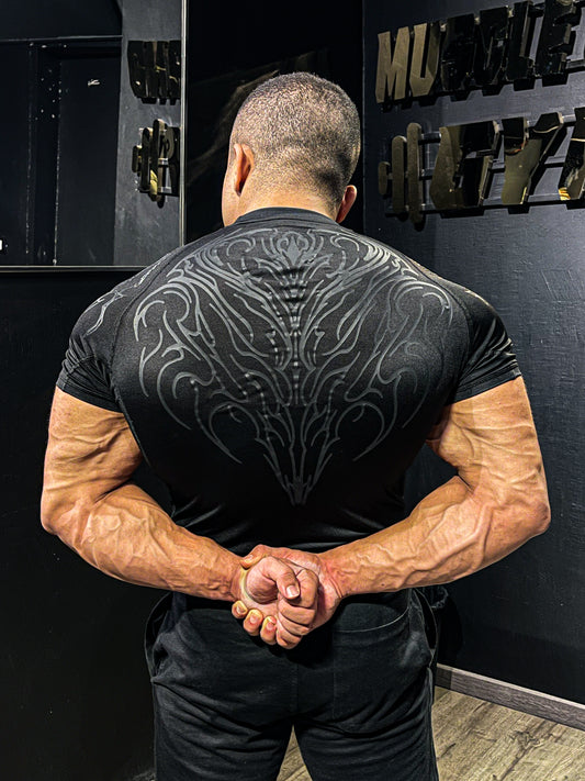 Compression T-shirt Balck (Tribal)