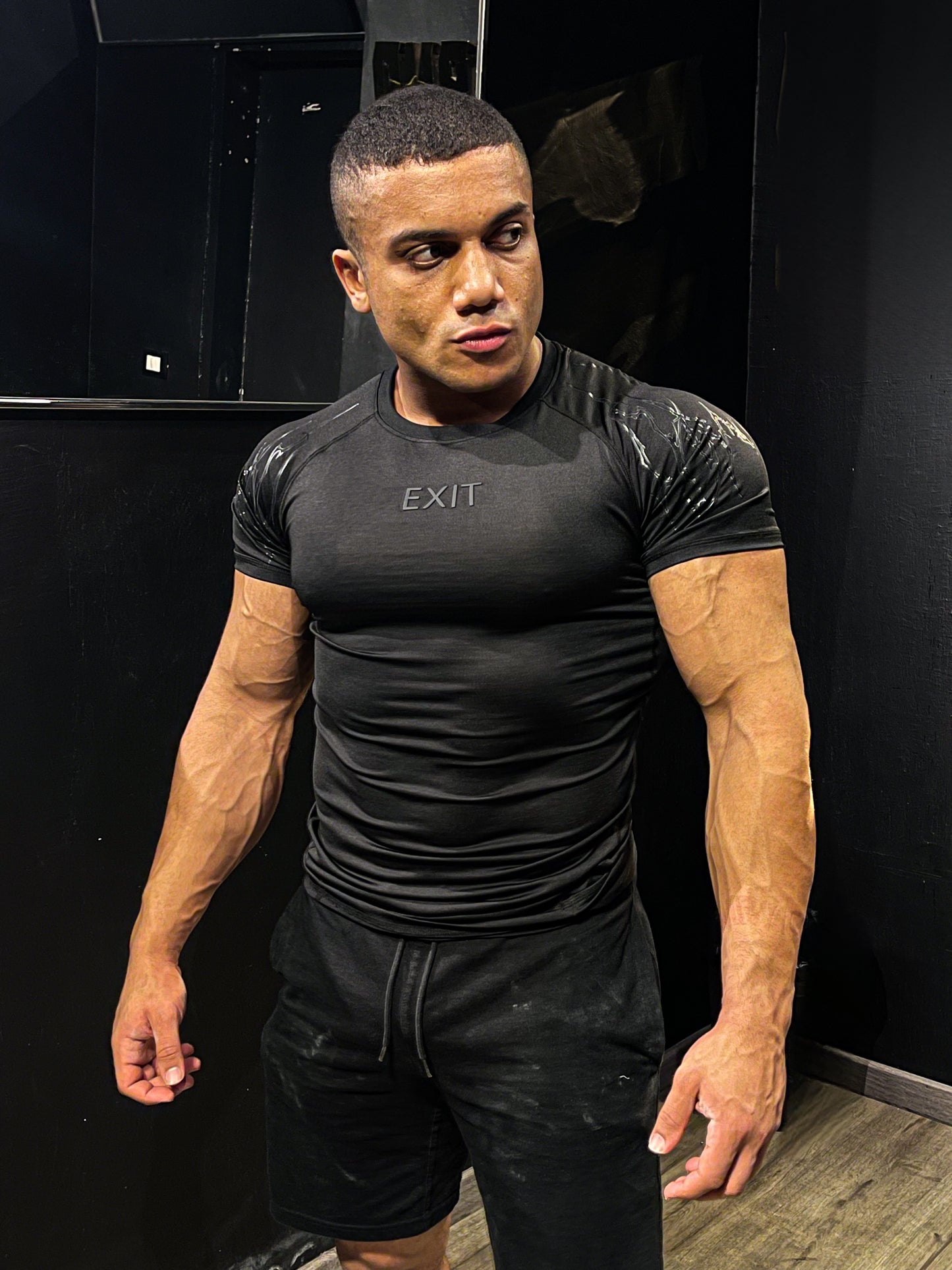 Compression T-shirt Balck (Tribal)
